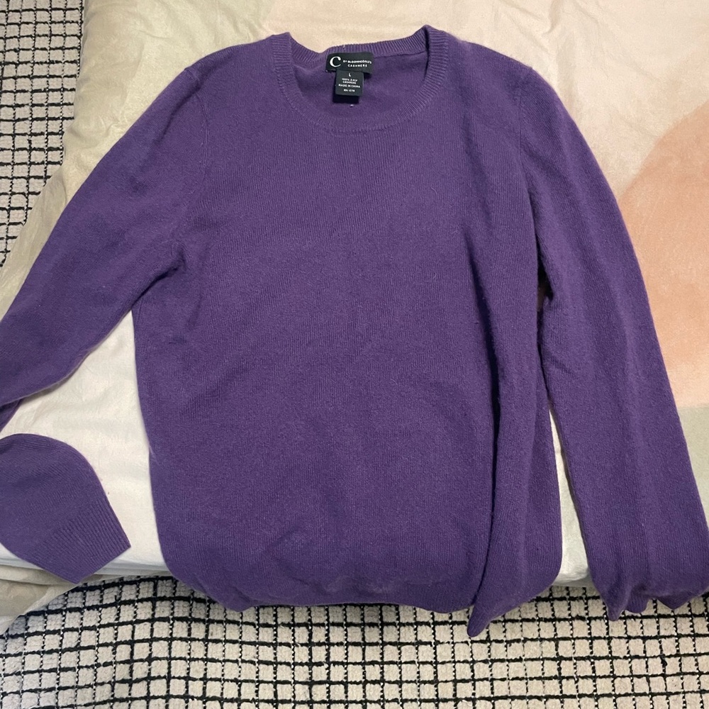 Bloomingdale's Purple Women's Cashmere Sweater